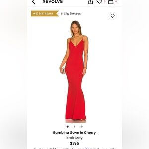 Revolve Bambina Gown in Papaya